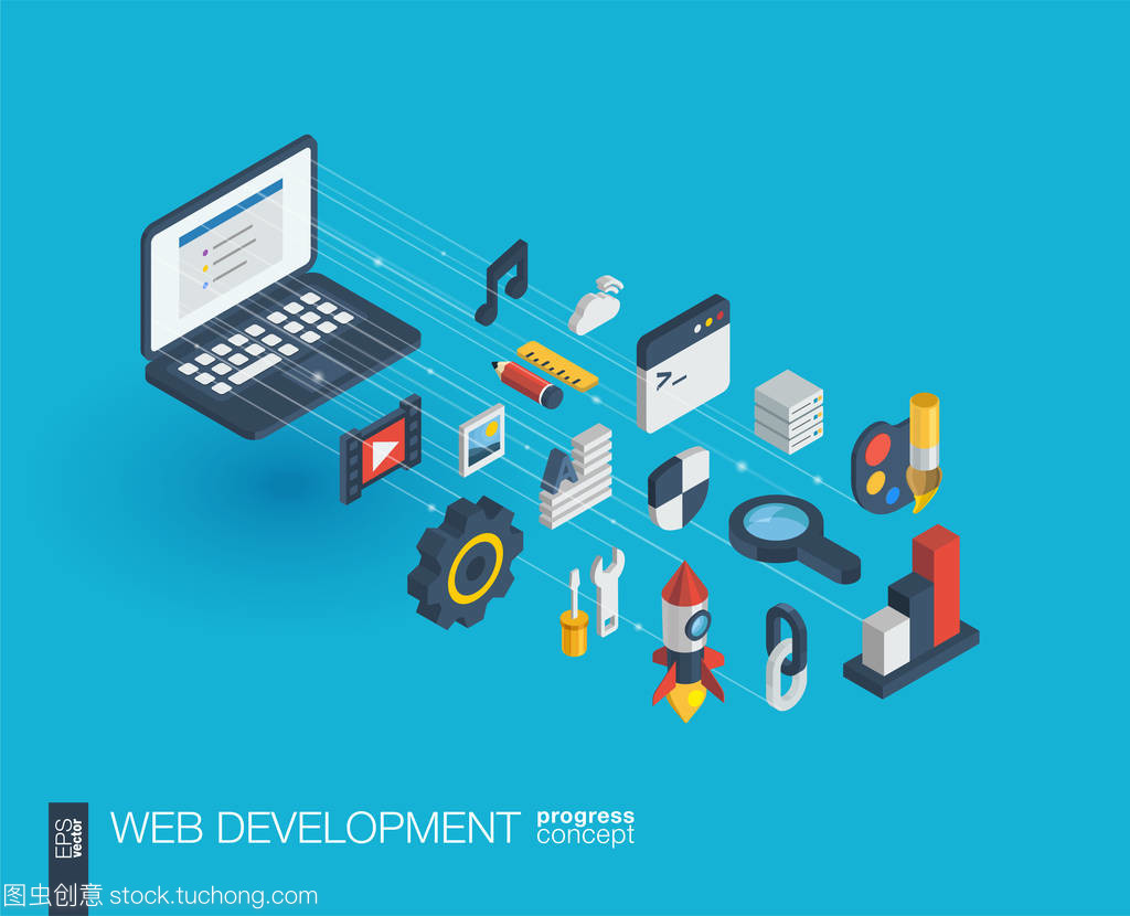 集成Web开发的3D图标 为网络开发注入视觉新活力